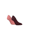 Calvin Klein 2 Pack Womens Invisible Socks Pink Combo
