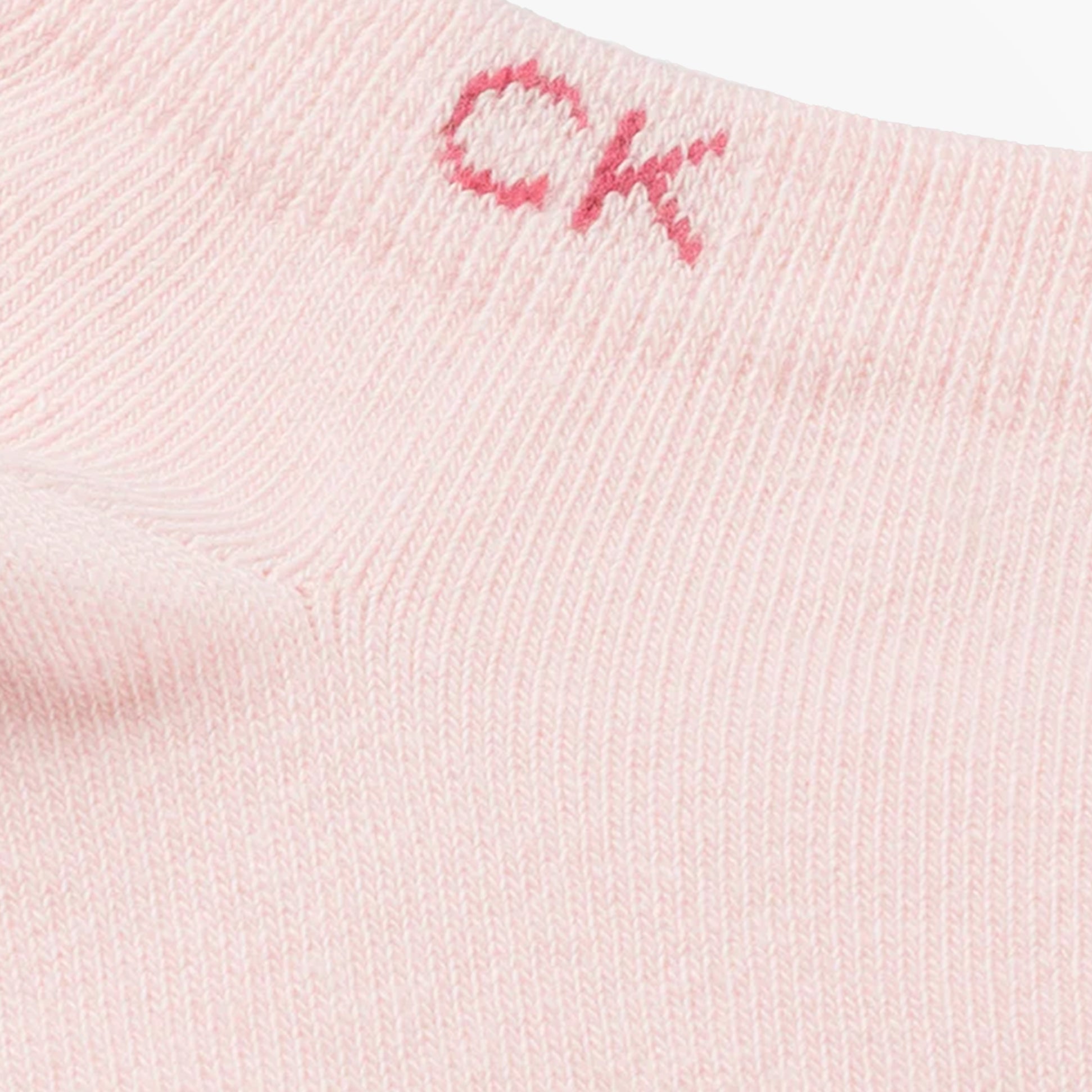 Calvin Klein 2 Pack Womens Ankle Trainer Socks Pink Combo
