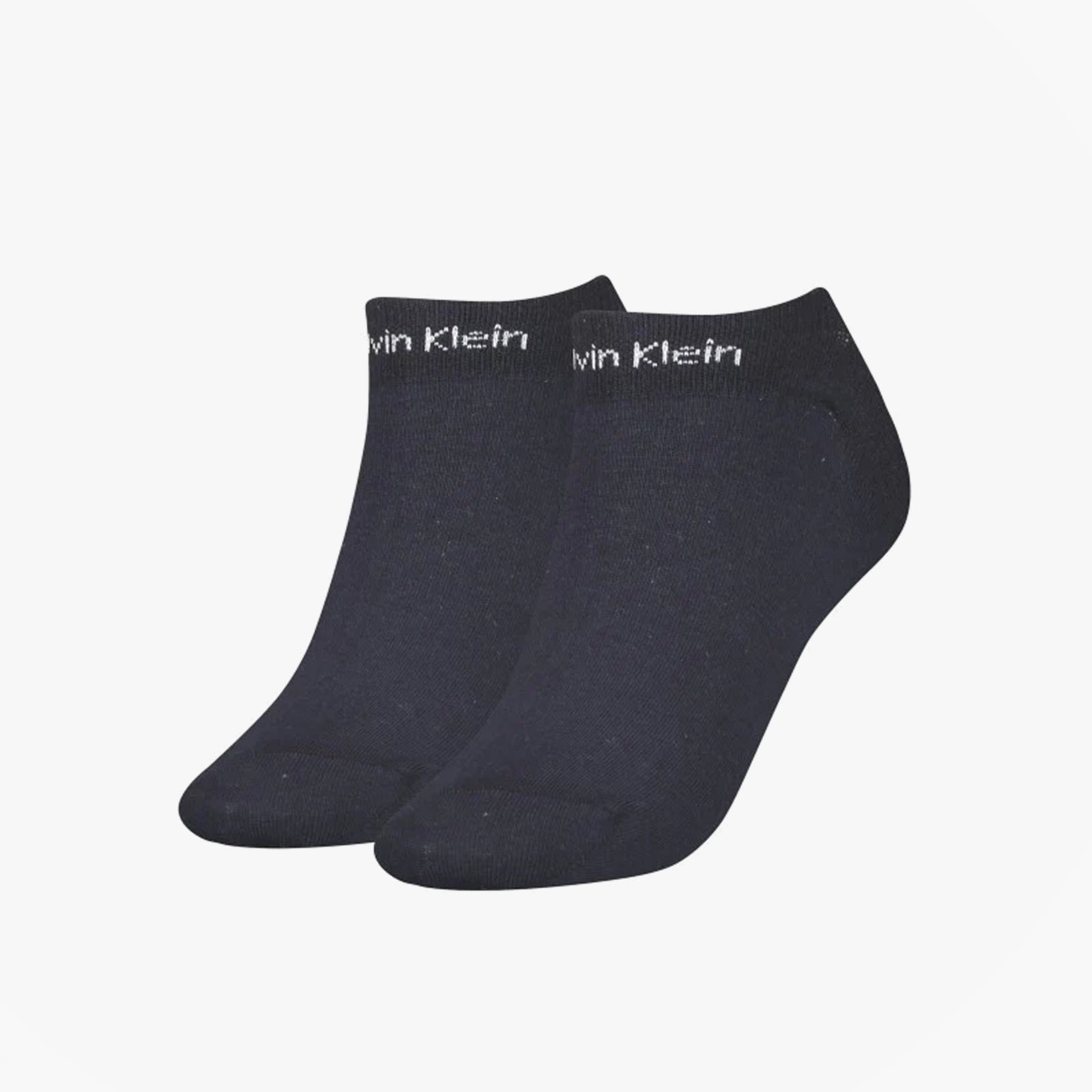 Calvin Klein 2 Pack Womens Ankle Trainer Socks Navy