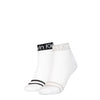 Calvin Klein 2 Pack Womens Ankle Trainer Socks White