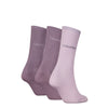 Calvin Klein 3 Pack Giftboxed Womens Crew Socks Lilac