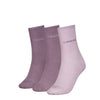 Calvin Klein 3 Pack Giftboxed Womens Crew Socks Lilac