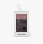Calvin Klein 3 Pack Giftboxed Womens Crew Socks Burgundy, front view of the gift box with socks visible.