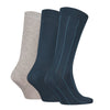 Calvin Klein 3 Pack Giftboxed Classic Mens Crew Socks Navy/Grey