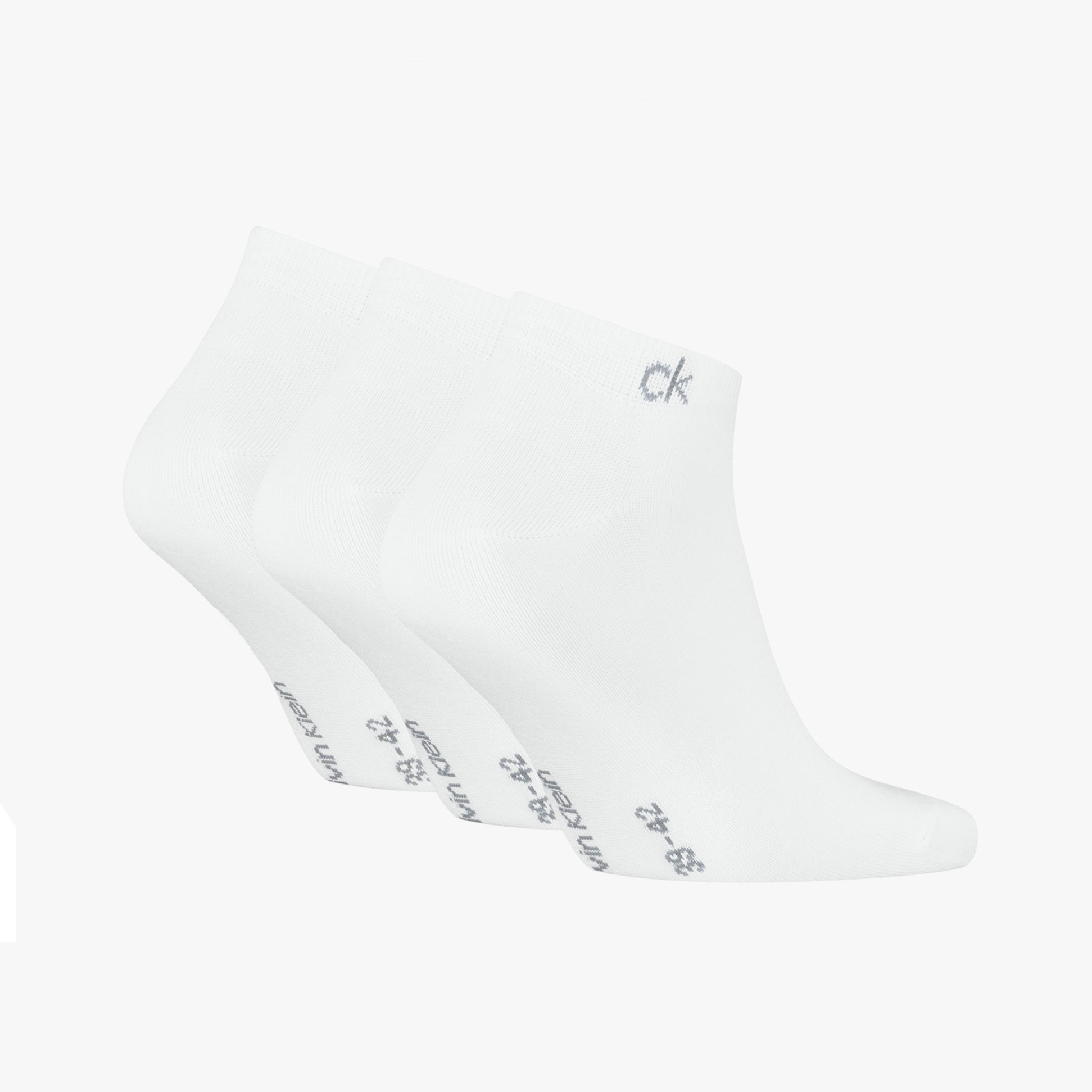 Calvin Klein 3 Pack Sneaker Mens Socks White