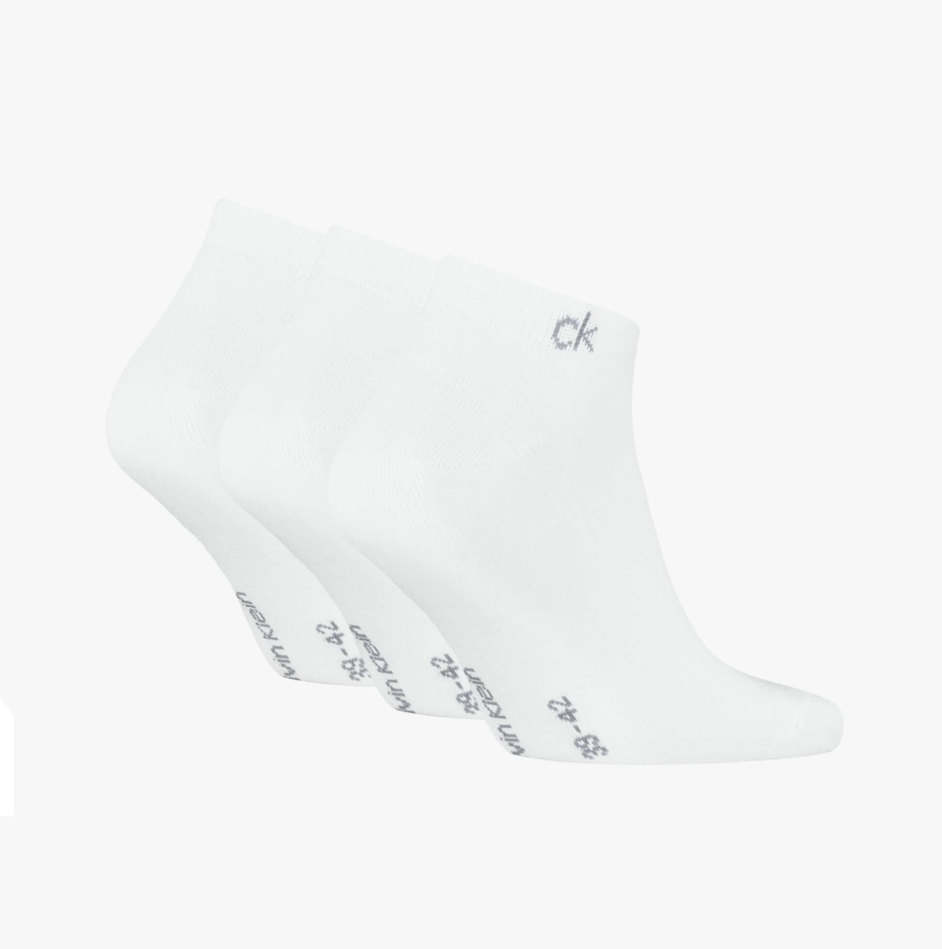 Calvin Klein 3 Pack Sneaker Mens Socks White