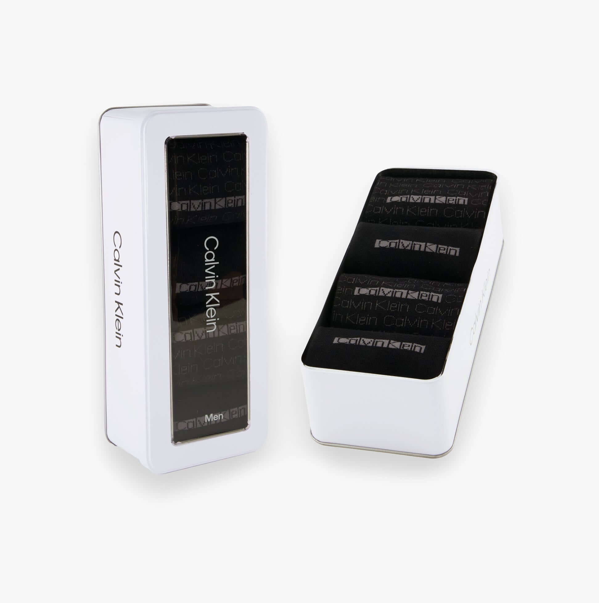 Calvin Klein 4 Pack Giftbox AOP Mens Socks Black