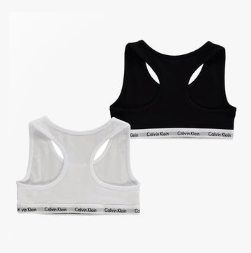 Calvin Klein BRALETTE 2 Pack Girls Bra White/Black