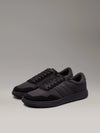 Calvin Klein LOW TOP LACE UP MIX Mens Trainers Triple Black