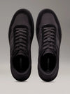 Calvin Klein LOW TOP LACE UP MIX Mens Trainers Triple Black