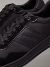 Calvin Klein LOW TOP LACE UP MIX Mens Trainers Triple Black