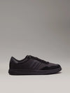 Calvin Klein LOW TOP LACE UP MIX Mens Trainers Triple Black