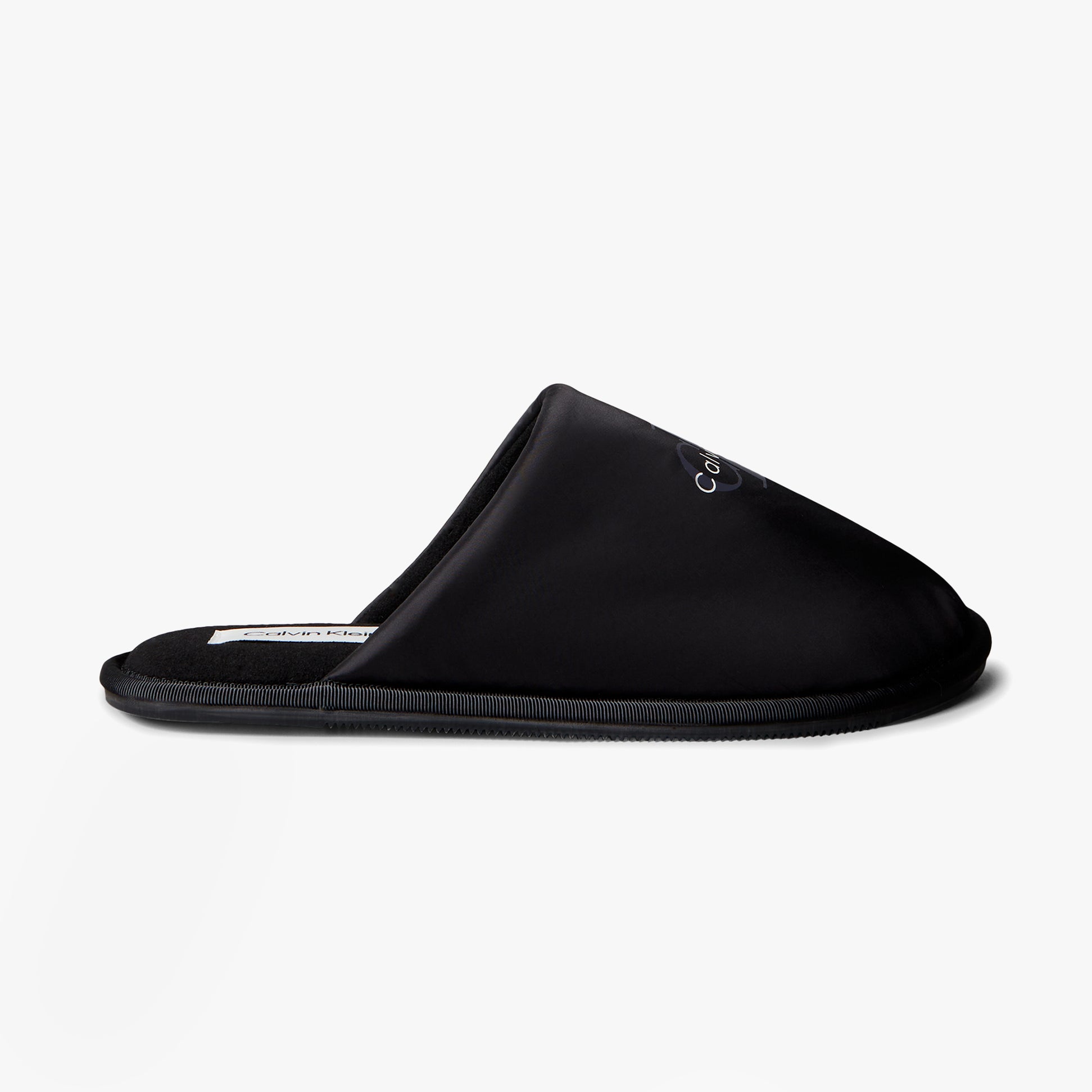 Calvin Klein HOTEL SLIPPER MONOLOGUE Mens Slippers Triple Black