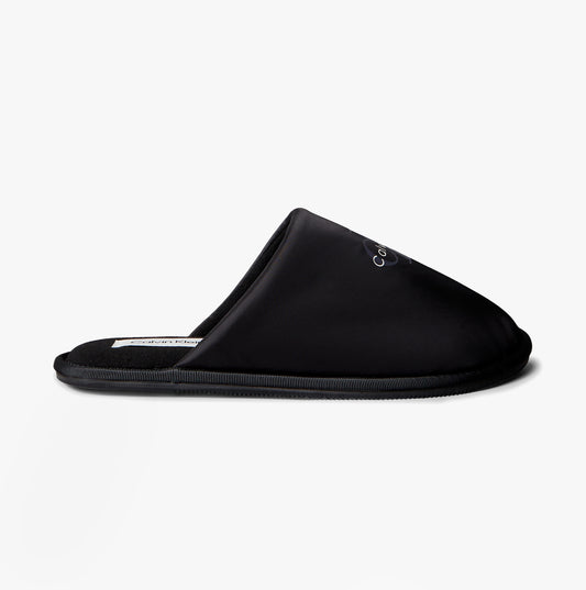 Calvin Klein HOTEL SLIPPER MONOLOGUE Mens Slippers Triple Black
