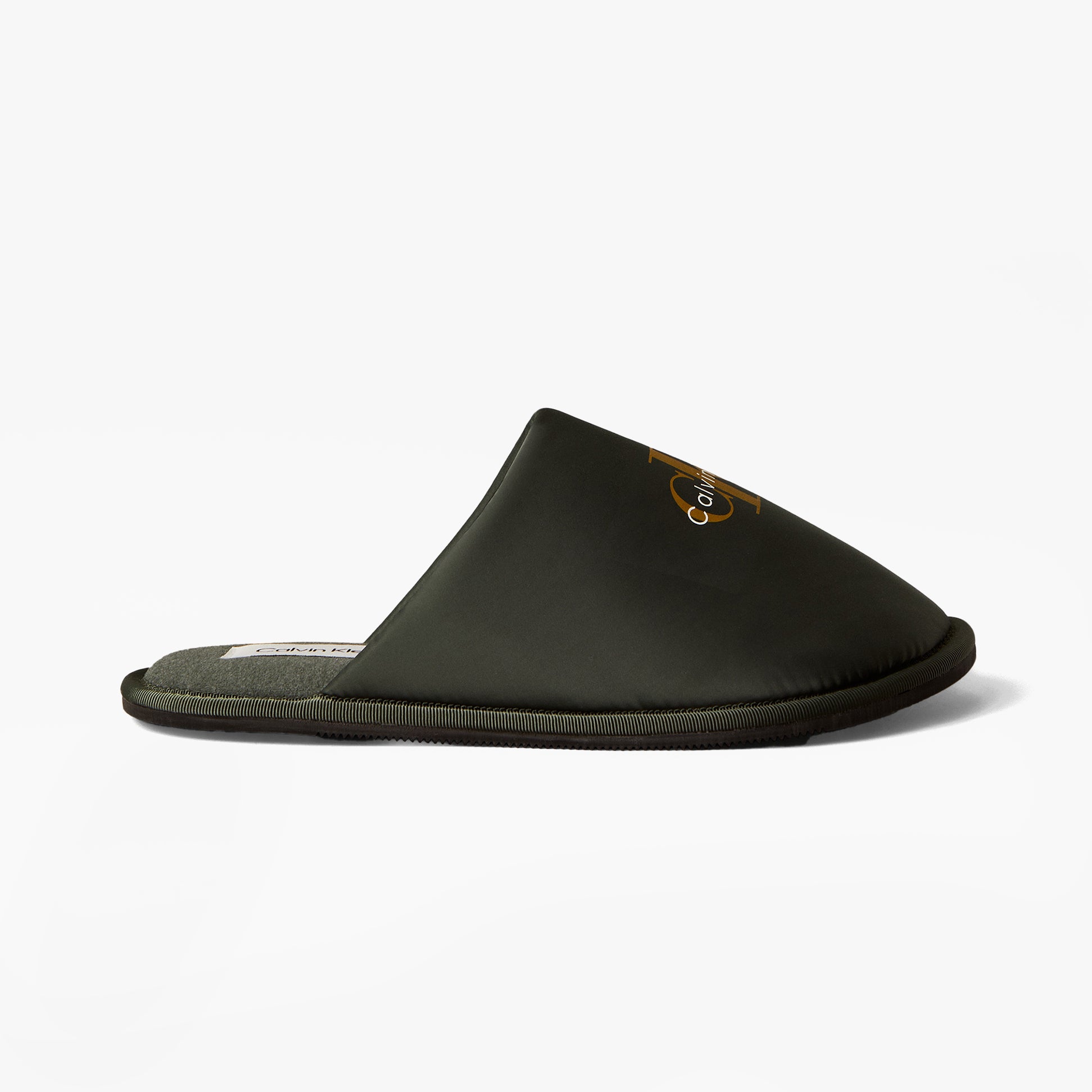 Calvin Klein HOTEL SLIPPER MONOLOGUE Mens Slippers Thyme
