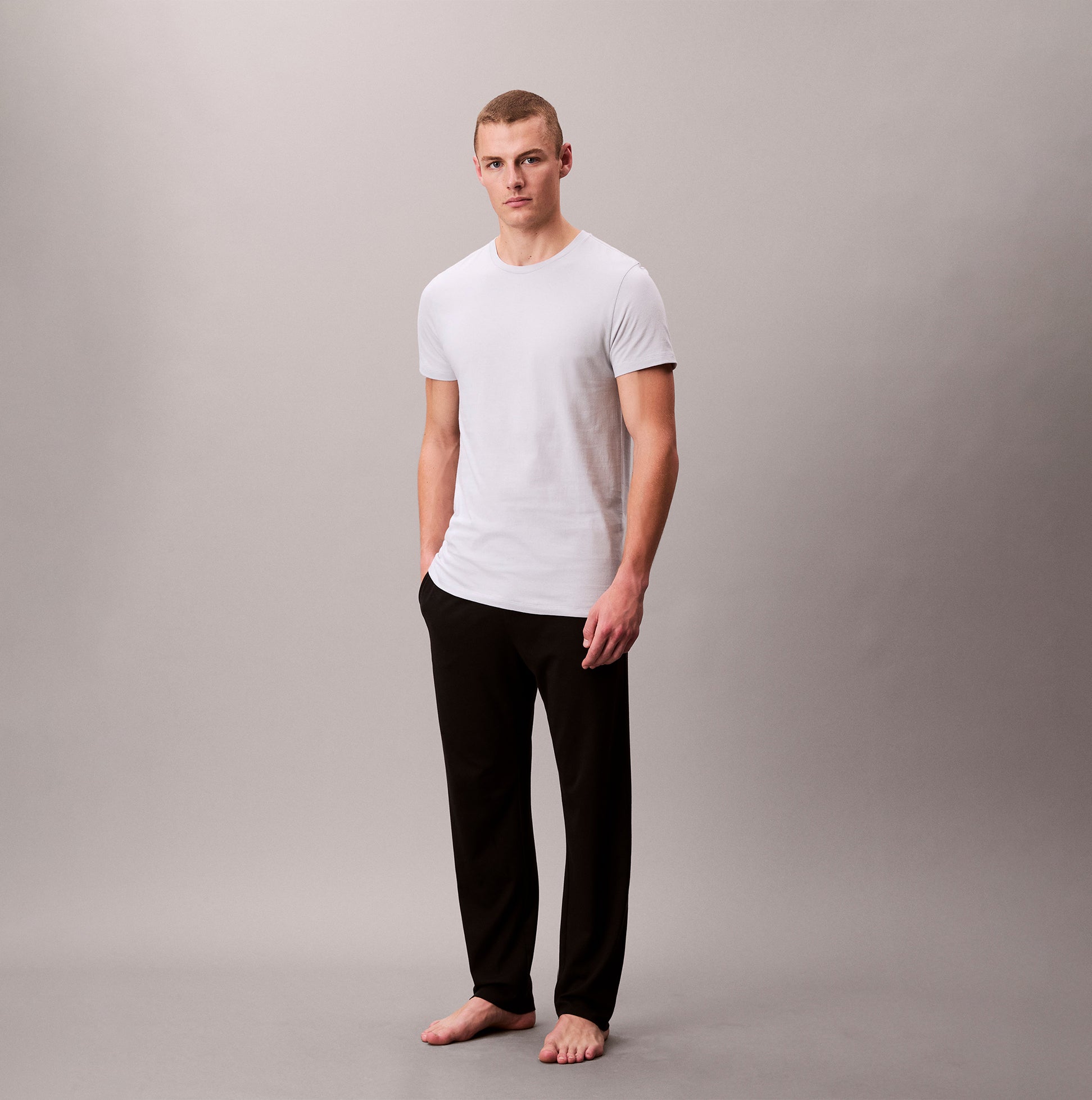 Calvin Klein 3 Pack Mens Crew neck T-Shirt Cotton Classics Multi Colour