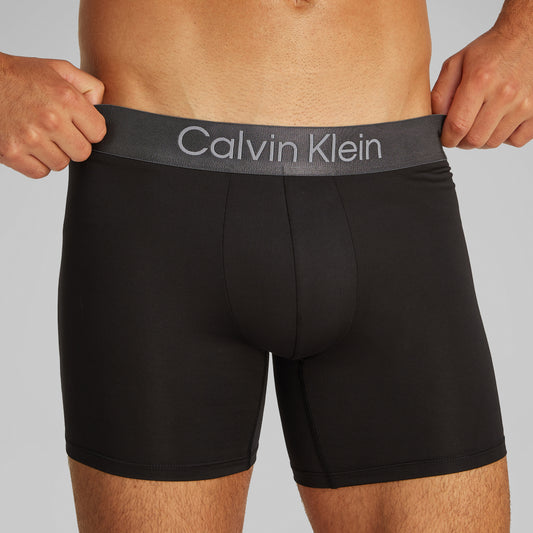 Calvin Klein MICRO STRETCH 3 Pack Mens Boxer Briefs Black
