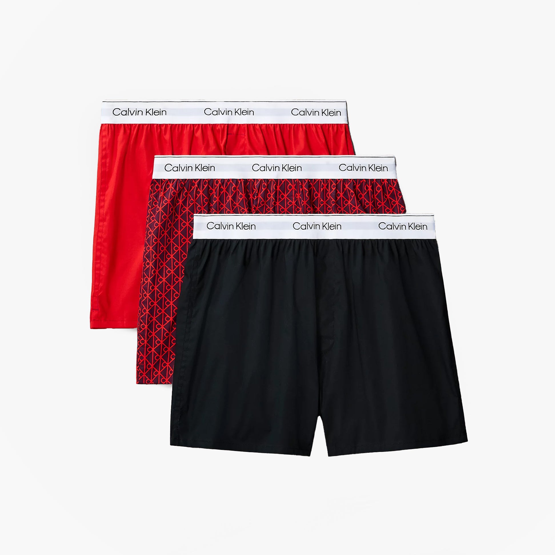 Calvin Klein BOXER SLIM 3 Pack Mens Cotton Stretch Multicoloured