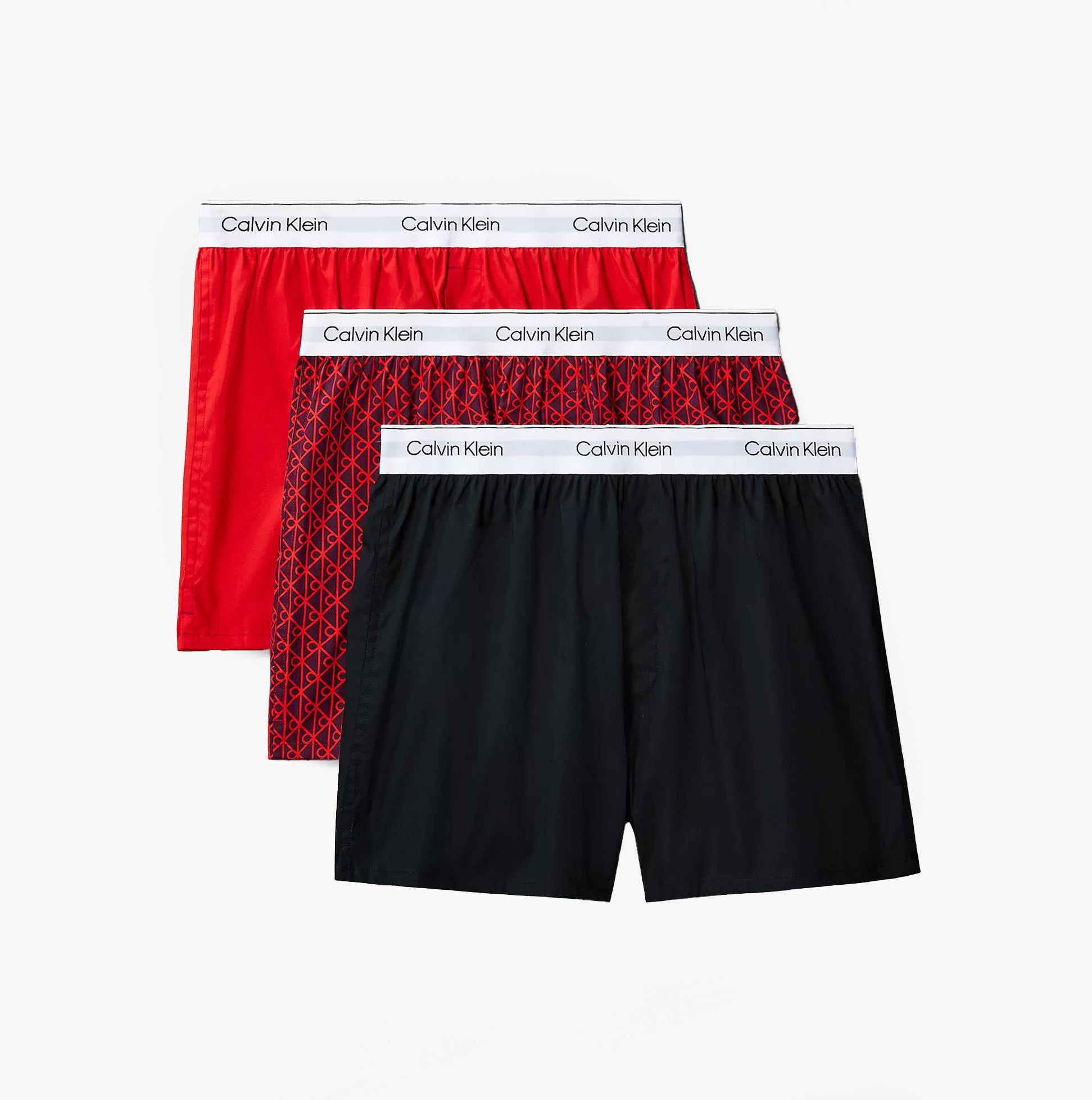 Calvin Klein BOXER SLIM 3 Pack Mens Cotton Stretch Multicoloured