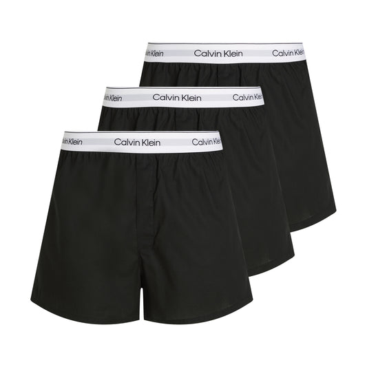Calvin Klein ICON Cotton Stretch Slim 3 Pack Mens Boxers Black