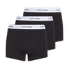 Calvin Klein ICON Cotton Stretch 3 Pack Dart Trunks Black/White