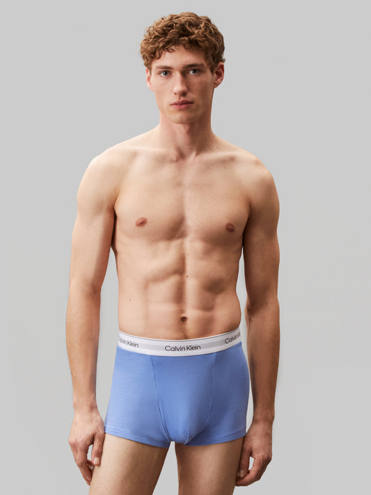 Calvin Klein ICON COTTON STRETCH 3 Pack Mens Dart Trunks Multicoloured
