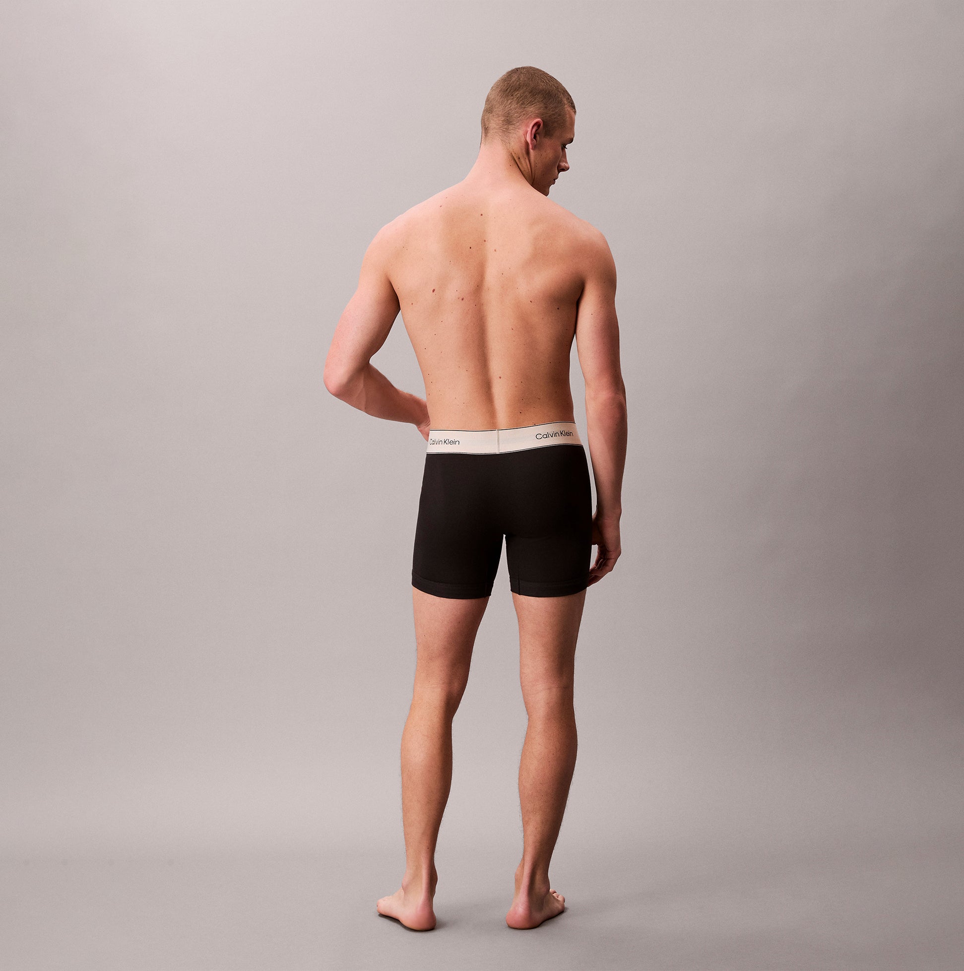 Calvin Klein BOXER BRIEF 3 Pack Mens Cotton Stretch Black