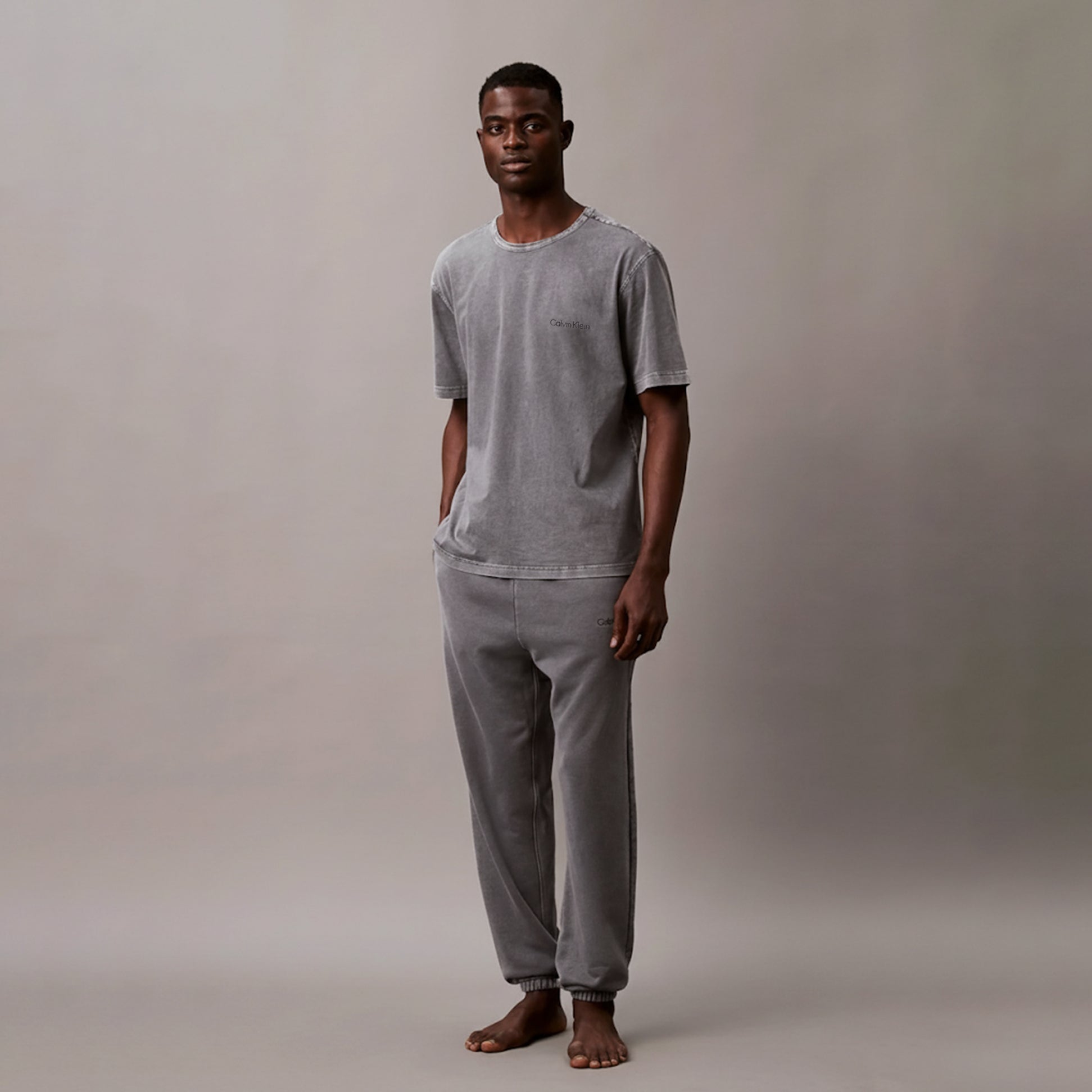 Calvin Klein 100% COTTON Mens Lounge T-Shirt Forged Iron
