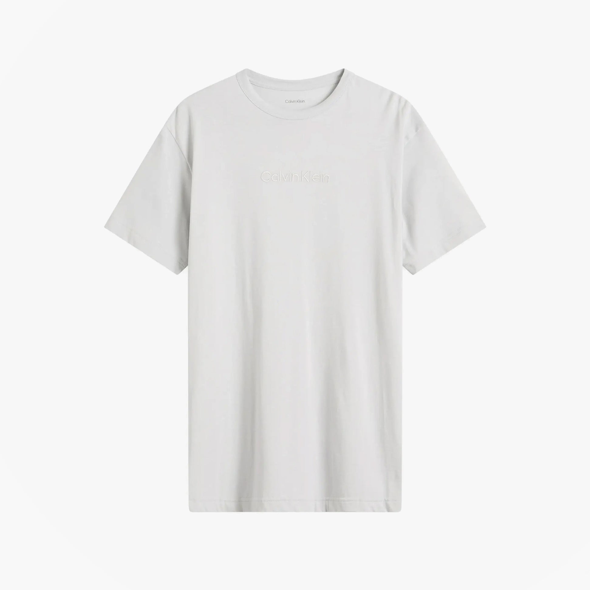 Calvin Klein CREW POPLIN Mens T-Shirt & Boxer Shorts Set Grey