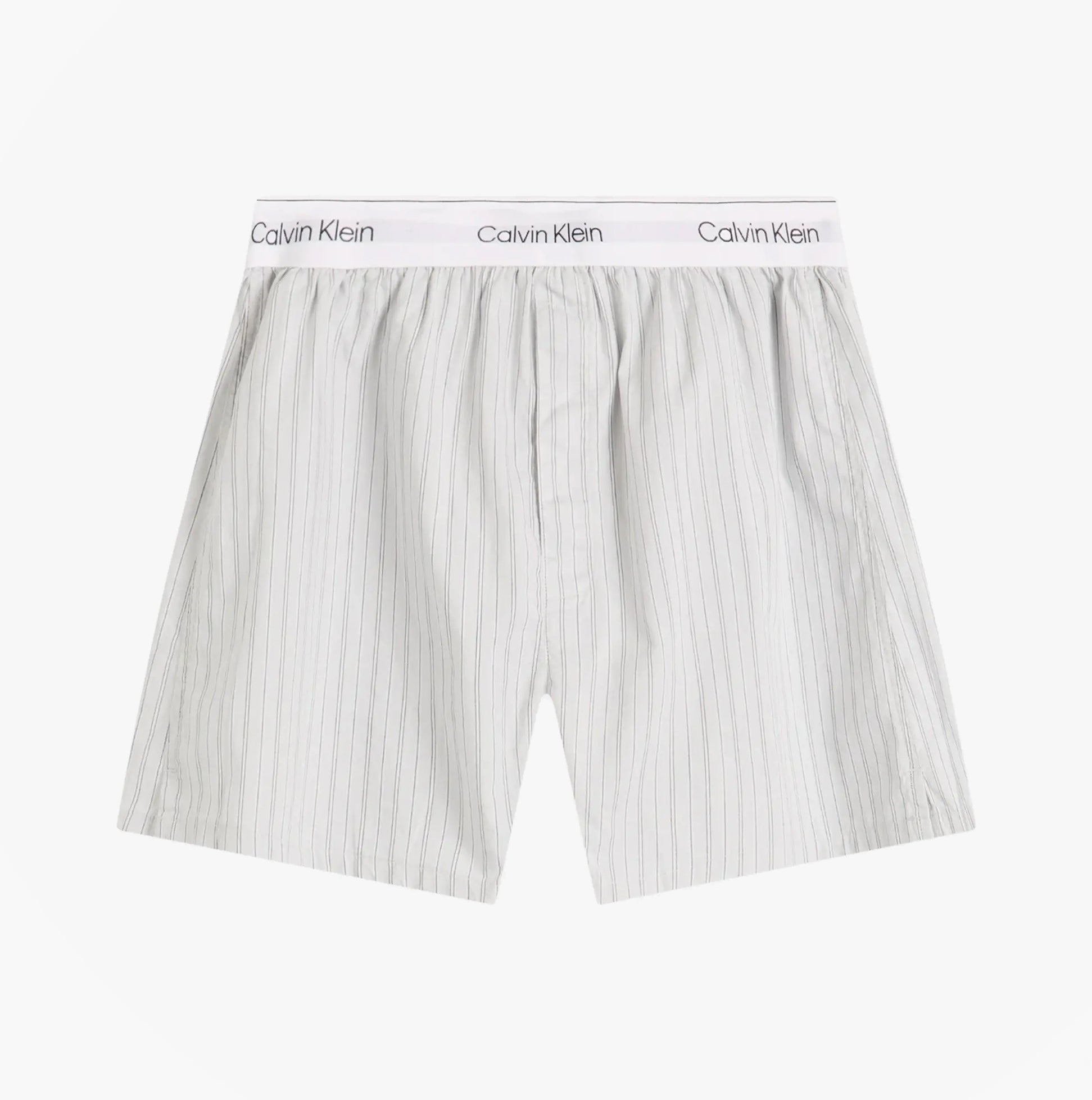 Calvin Klein CREW POPLIN Mens T-Shirt & Boxer Shorts Set Grey