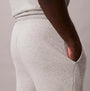 Calvin Klein JOGGER Mens Grey Heather side view showing pocket detail and grey heather fabric texture.