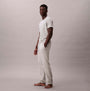 Calvin Klein JOGGER Mens Grey Heather side view, showcasing joggers and grey t-shirt, perfect for comfort and style.