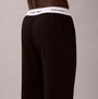 Calvin Klein LS TEE PANT SET Mens Black back view showcasing the waistband detailing.