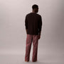 Calvin Klein LS TEE PANT SET Mens Multicoloured back view, showcasing the long sleeve tee and patterned pants.