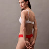 Calvin Klein THONG Womens Icon Logo Lace Molten Red
