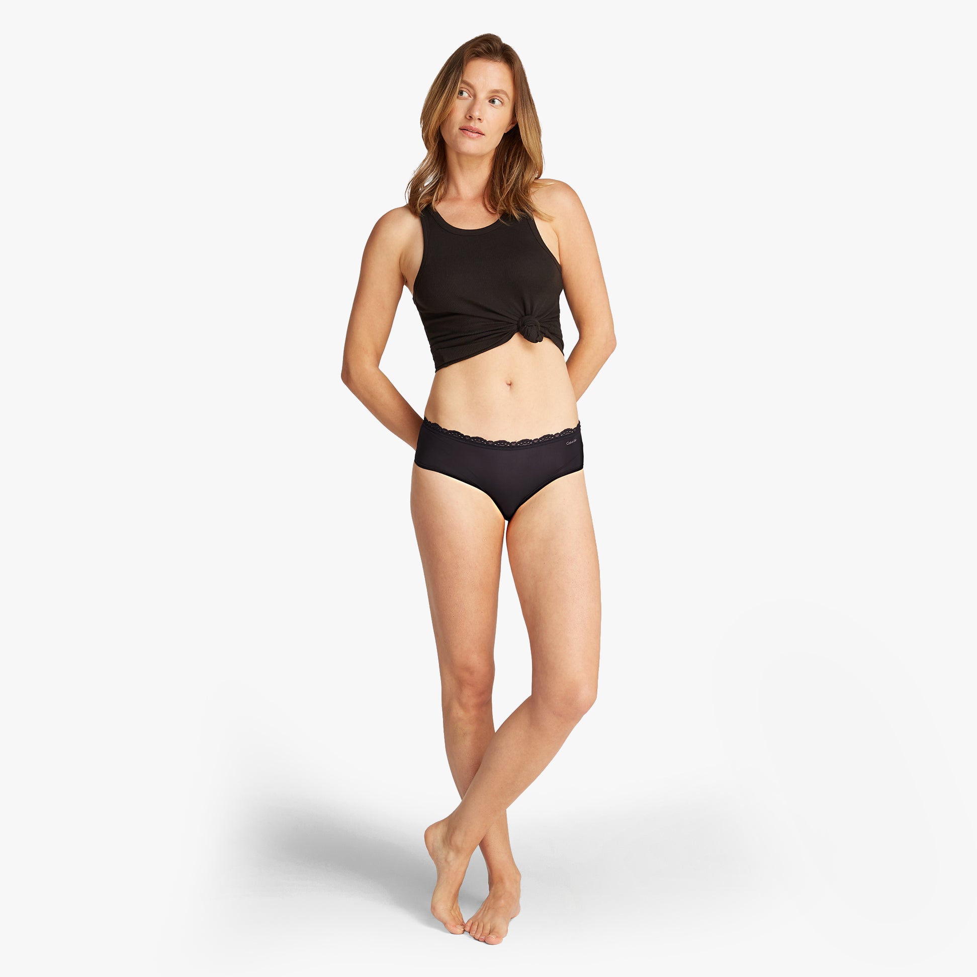 Calvin Klein MICRO STRETCH 3 Pack Womens Hipster Briefs Black