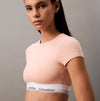 Calvin Klein ICON COTTON Womens T-Shirt Bralette Melon Frenzy