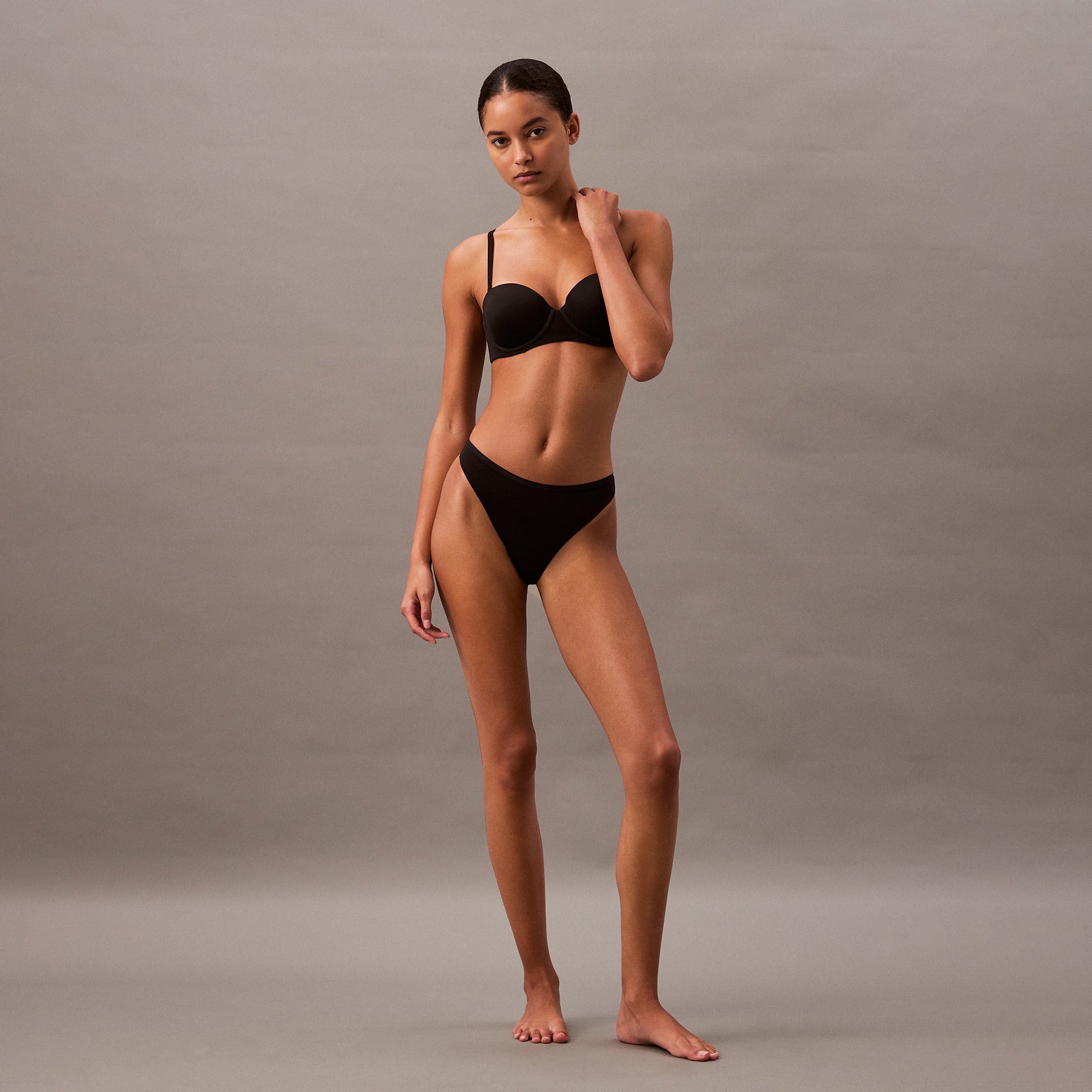Calvin Klein THONG Womens Perfect Fit Black