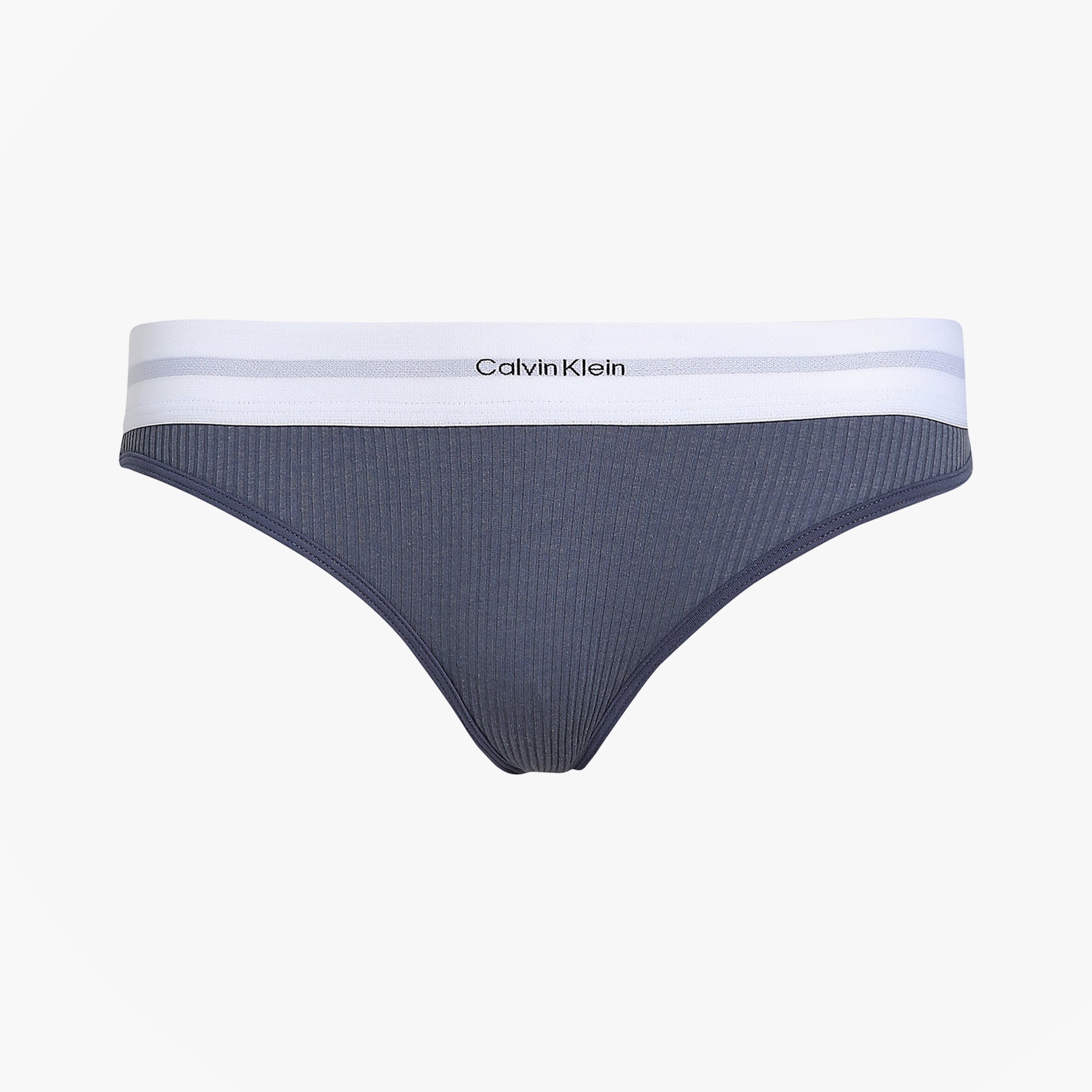Calvin Klein BIKINI Brief Womens Cotton Modal Stretch Rib Grisaille