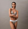 Calvin Klein BIKINI Brief Womens Cotton Modal Stretch Rib Grey