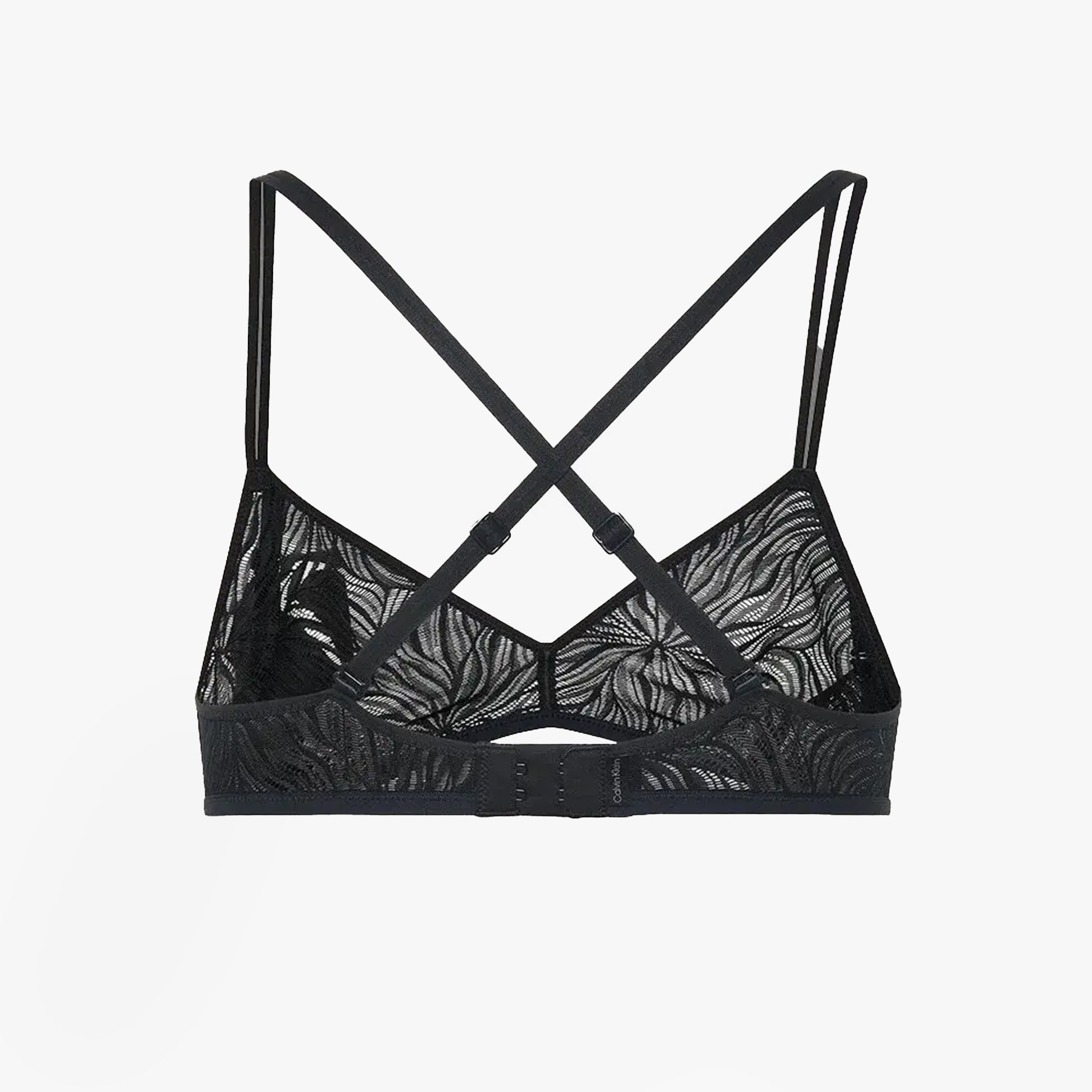 Calvin Klein UNLINED TRIANGLE Womens Lace Bra Black