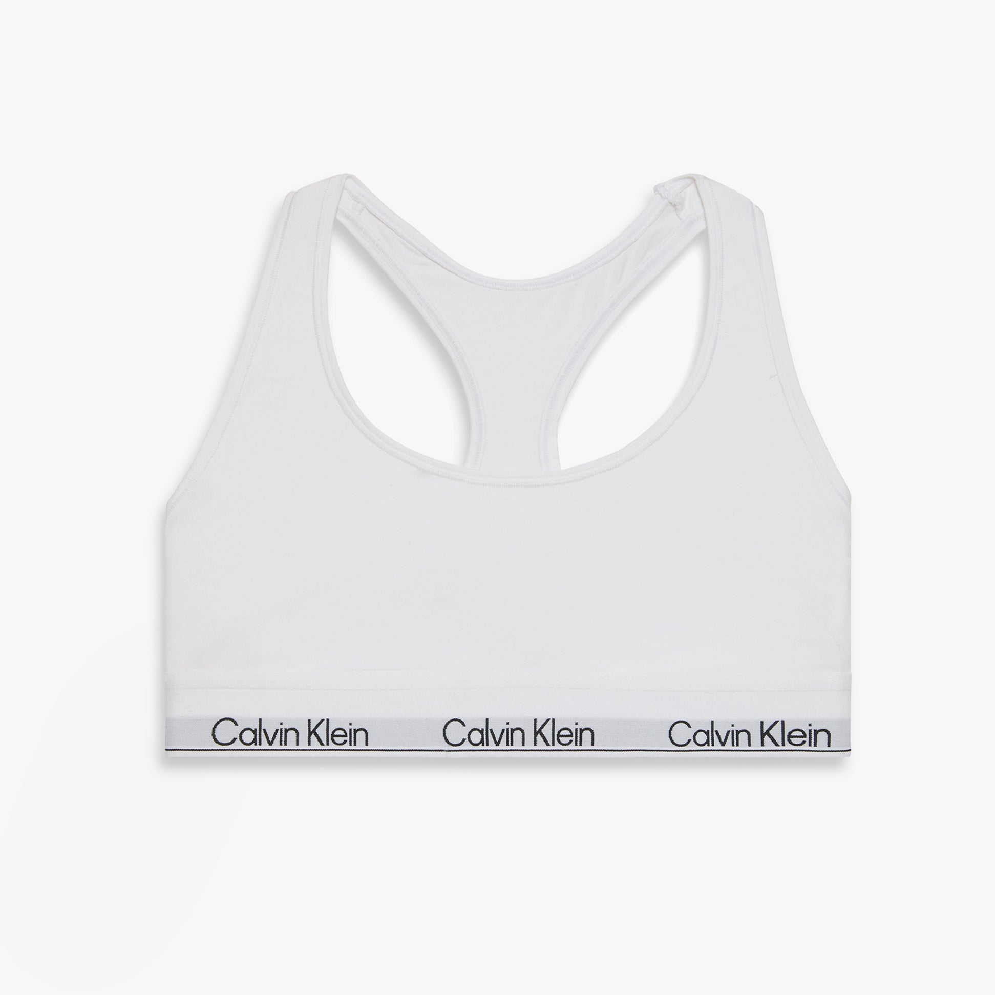 Calvin Klein Icon Cotton Modal Womens Unlined Bralette White