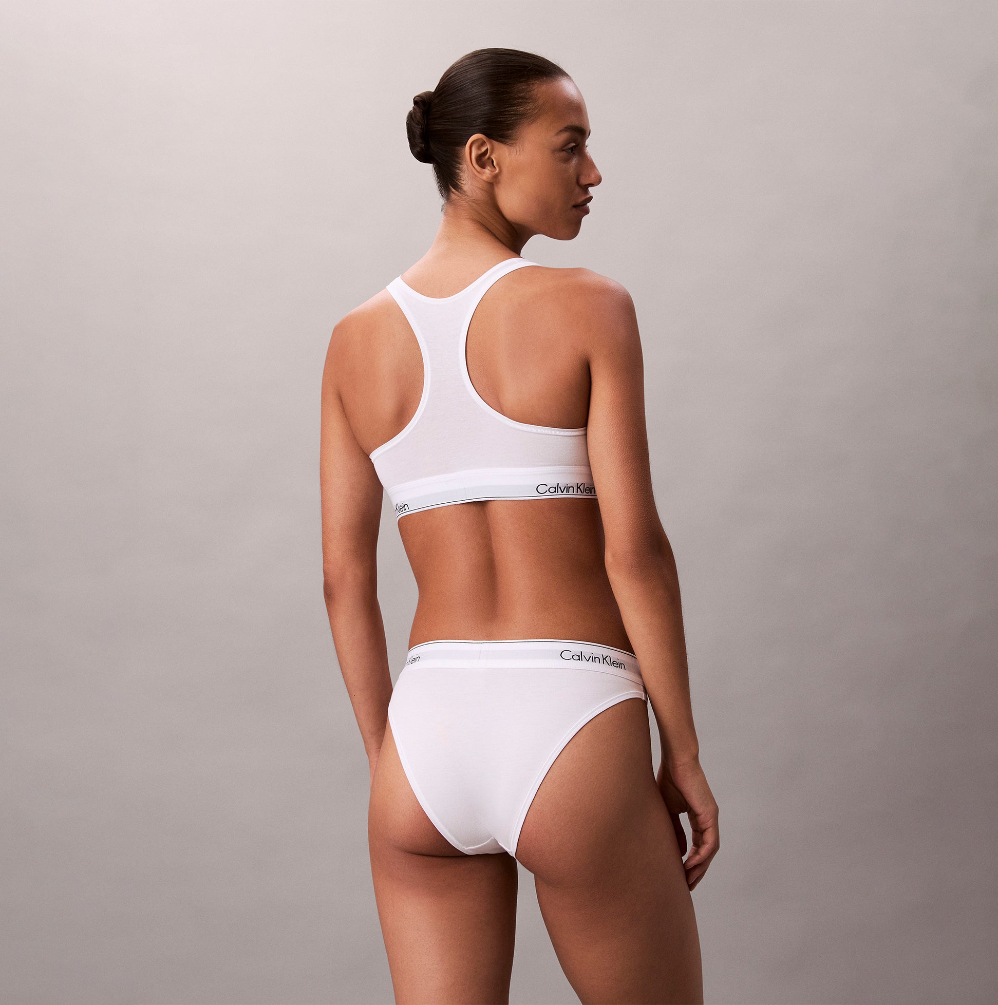 Calvin Klein Icon Cotton Modal Womens Unlined Bralette White