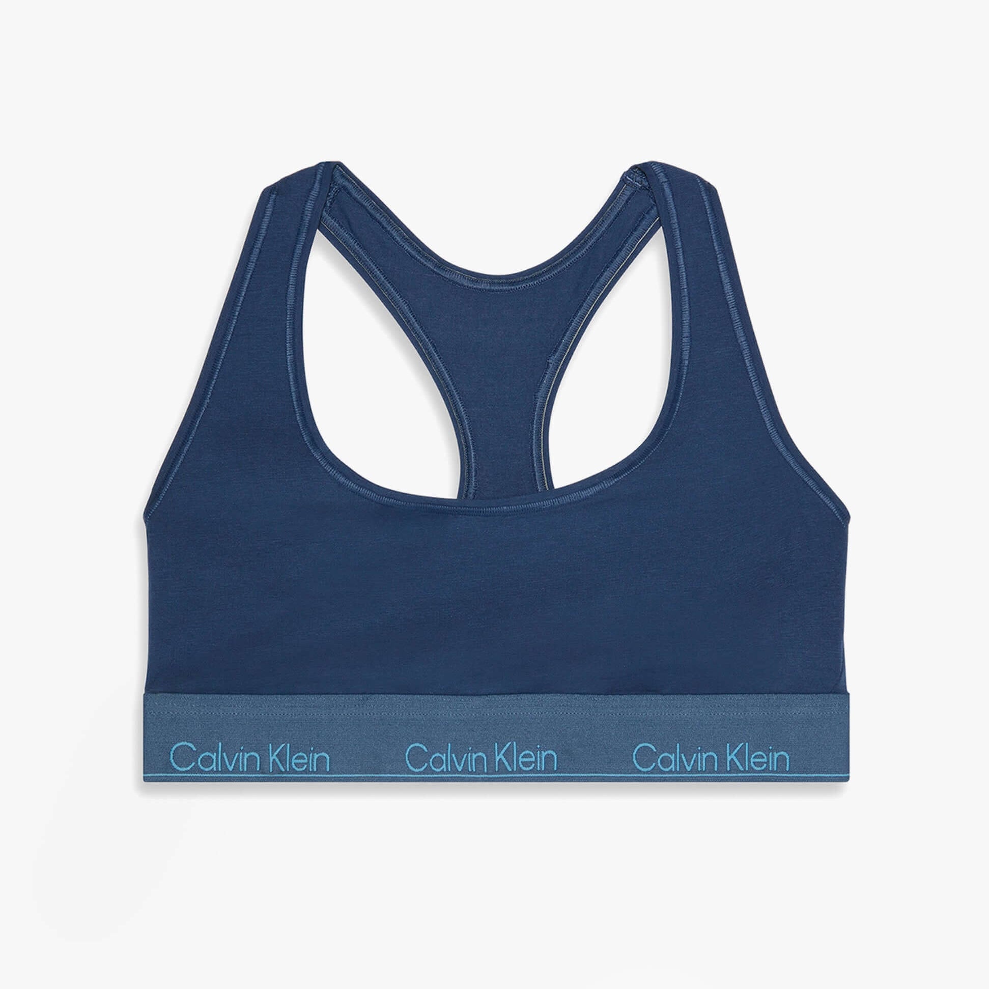 Calvin Klein Icon Cotton Modal Womens Unlined Bralette Denim