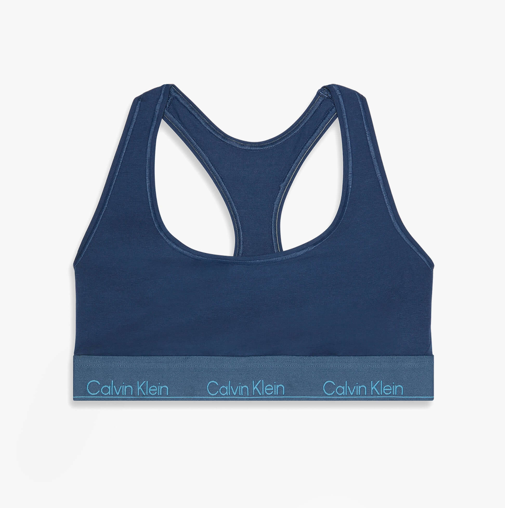 Calvin Klein Icon Cotton Modal Womens Unlined Bralette Denim