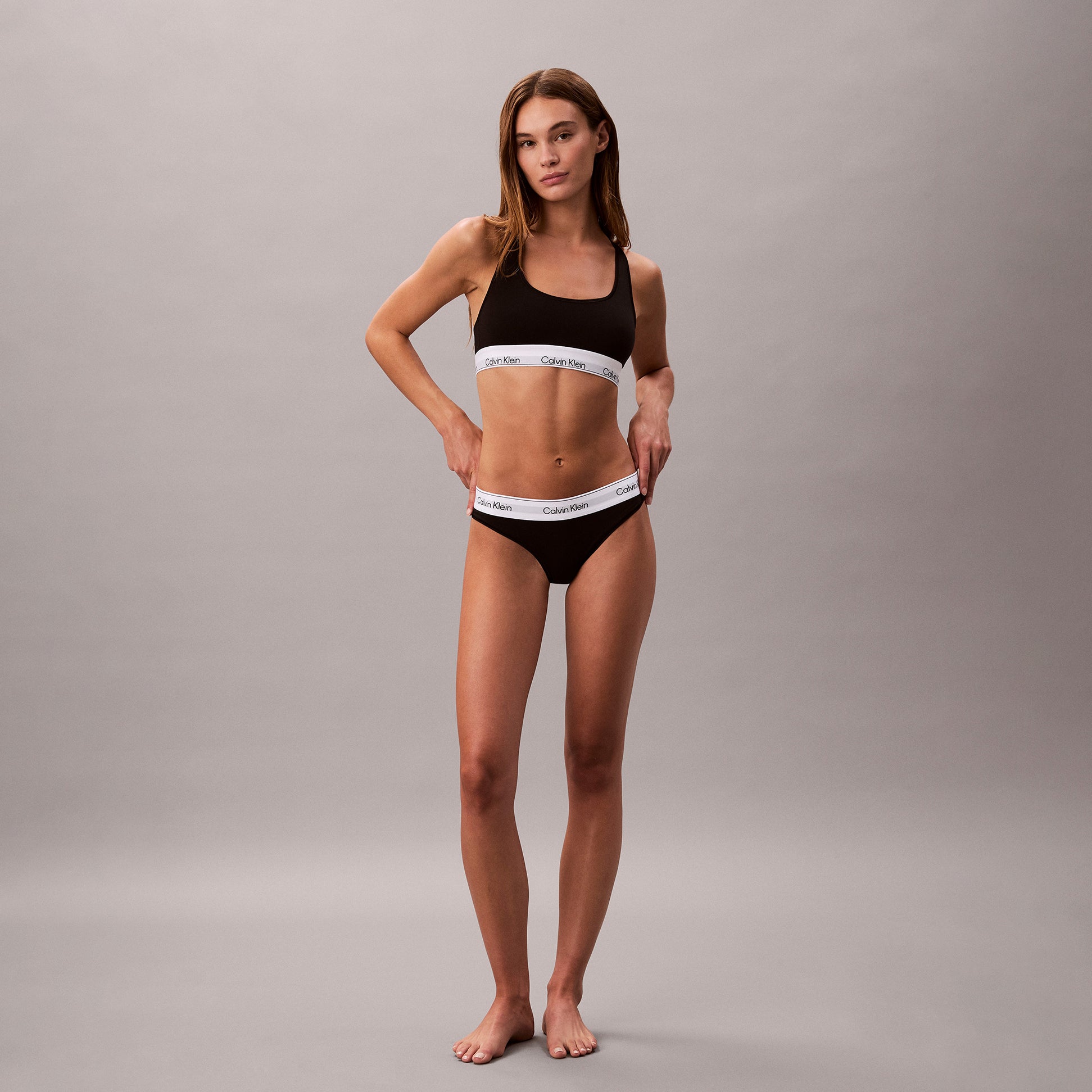 Calvin Klein Icon Cotton Modal Womens Unlined Bralette Black