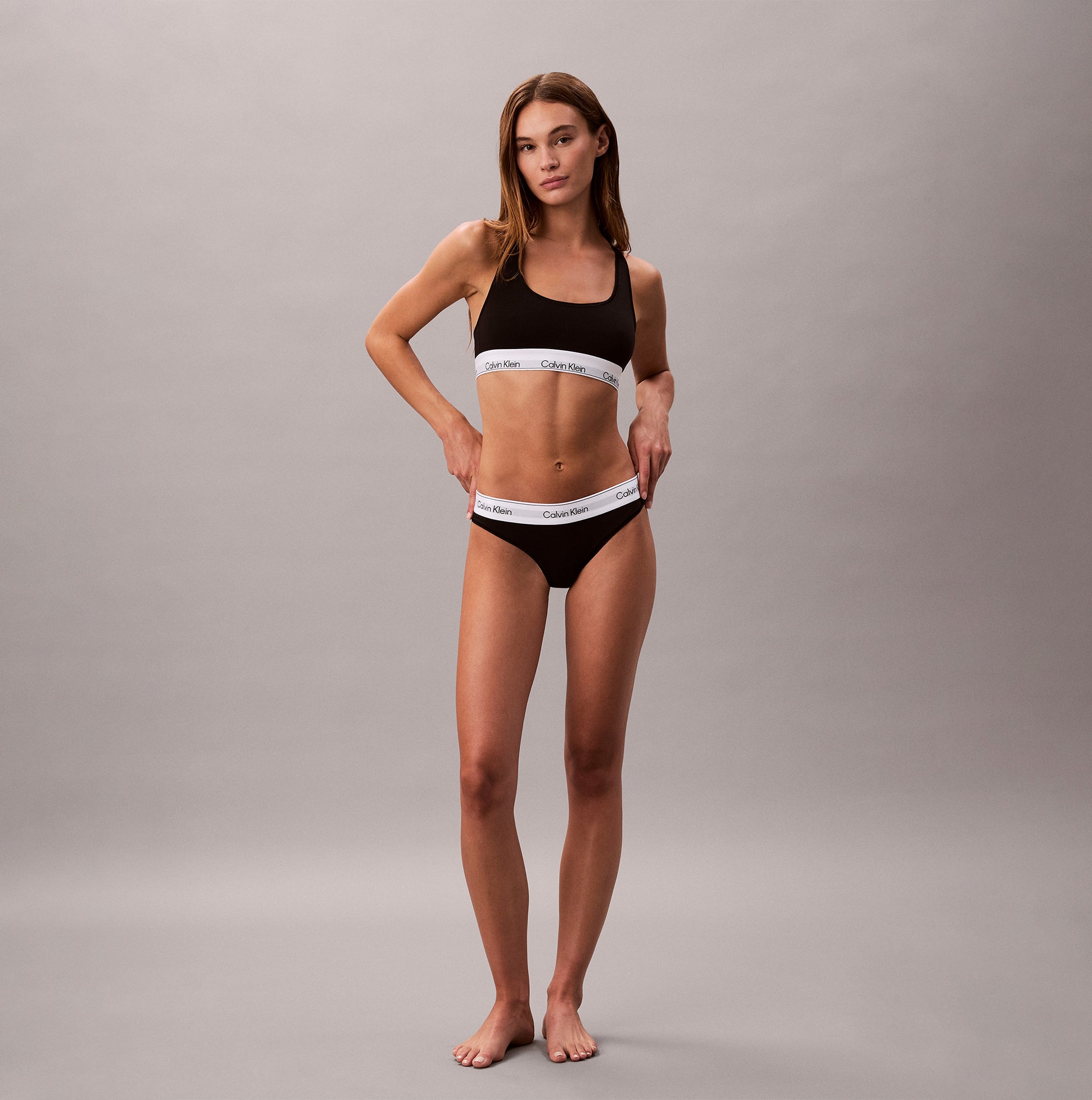 Calvin Klein Icon Cotton Modal Womens Unlined Bralette Black