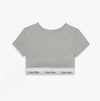 Calvin Klein Womens T-Shirt Bralette Icon Cotton Modal Grey