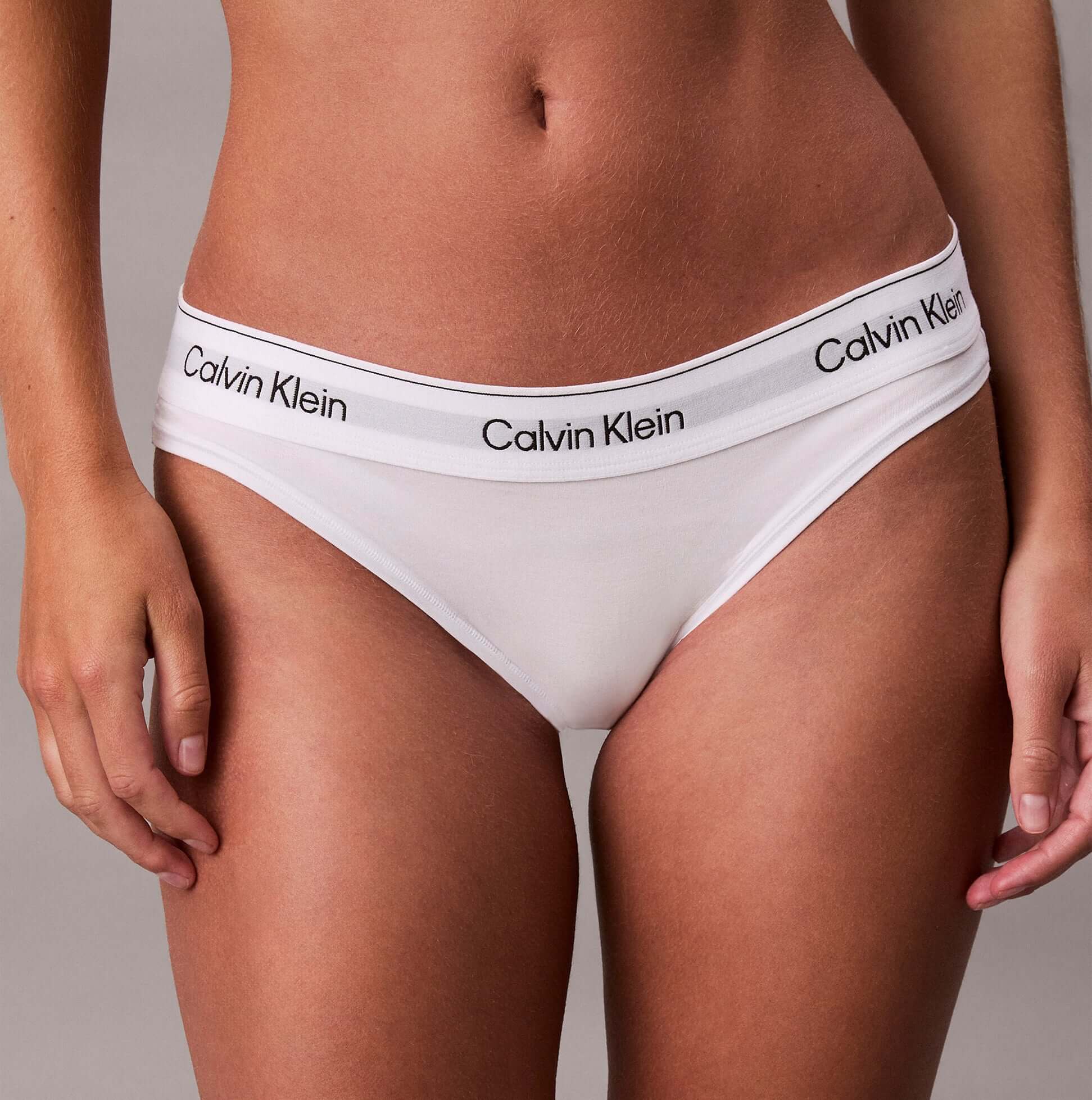 Calvin Klein Icon Cotton Modal Womens Bikini Brief White