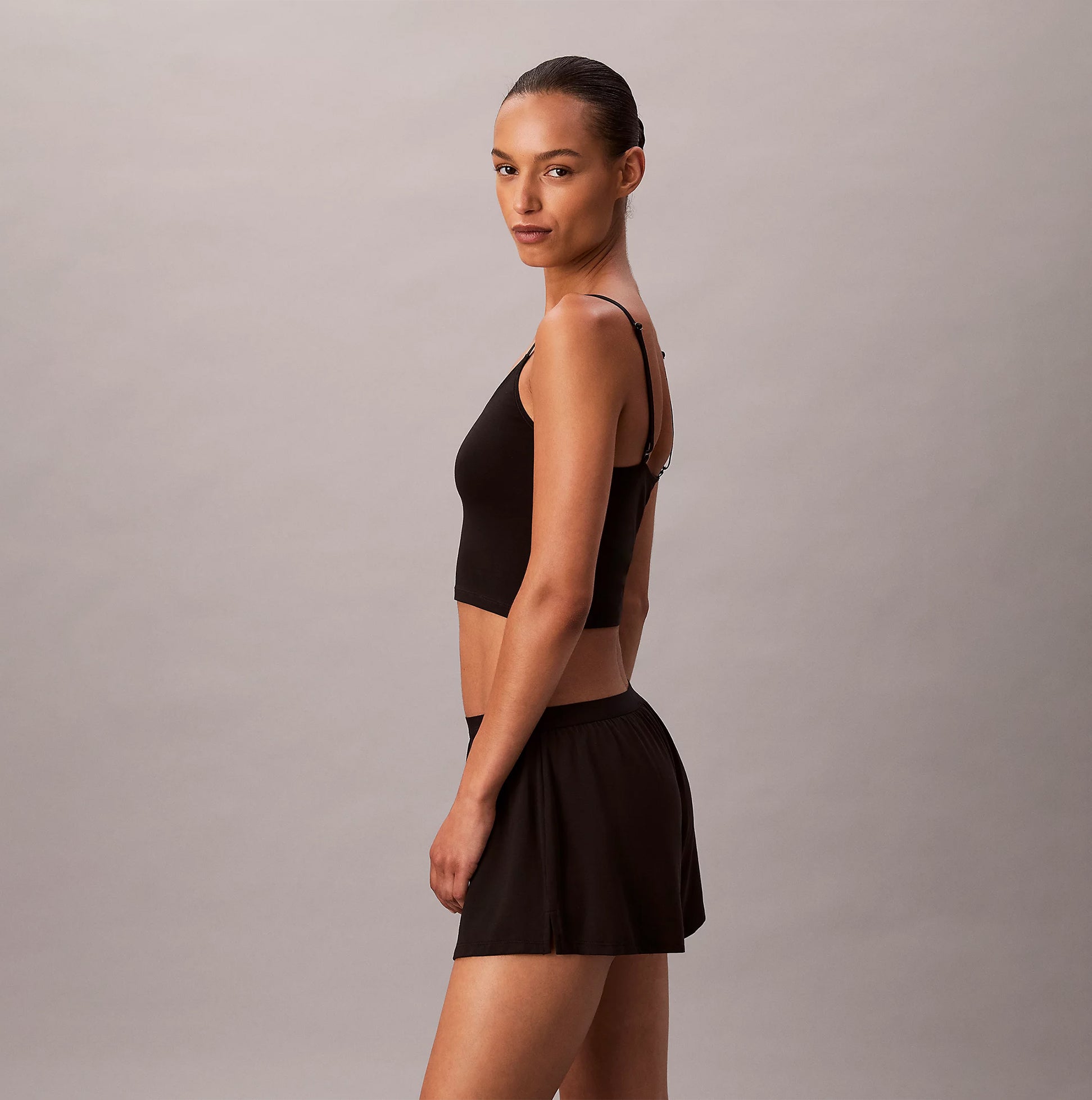 Calvin Klein ULTRA SOFT MODAL Womens Lounge Shorts Black